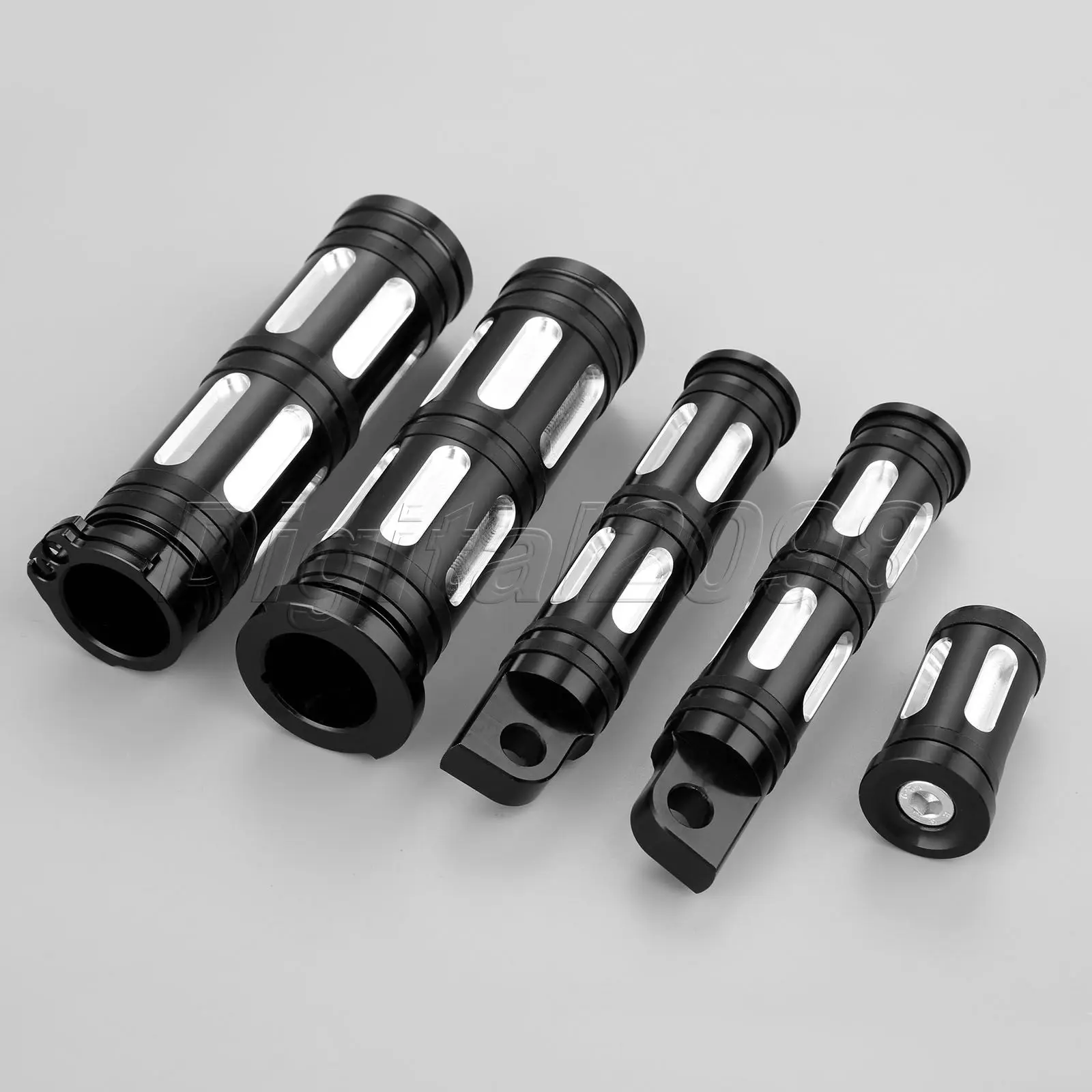 

CNC Deep Edge Cut Motorcycle Footrest Gear Shifter Foot Pegs Handle Bar Hand Grips For XL XR 883 1200 X48 Dyna Softail