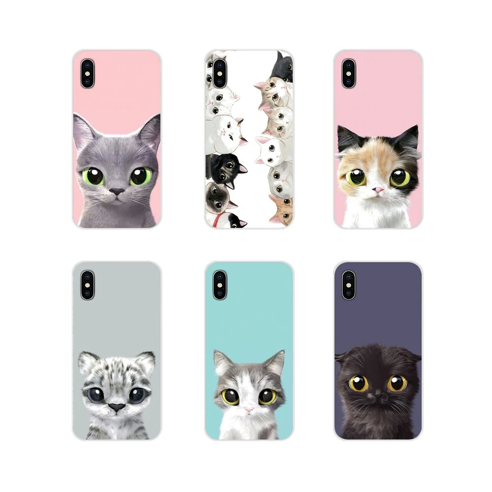 Аксессуары чехлы для телефонов Kawaii Cute Cat Samsung Galaxy A3 A5 A7 A9 A8 Star A6 Plus 2018 2015 2016 2017 |
