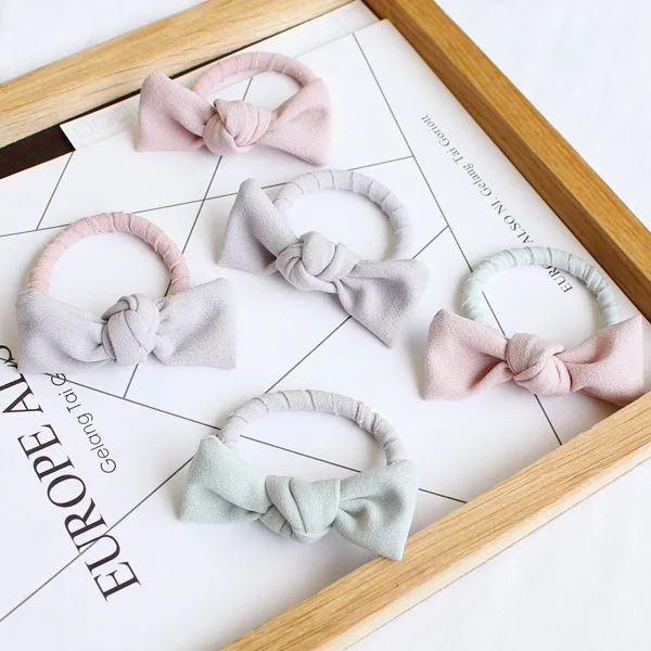 

1PSC Women Satin Ribbon Bow Elastic Hair Band/Hair Tie Ring Rope Scrunchie Ponytail Holder Headbands Hair Accessories Hairbands