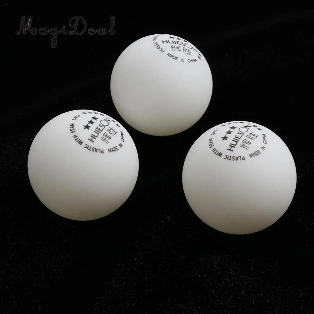 MagiDeal 3 Pieces 3-Star PREMIUM 40+mm Table Tennis Balls Plastic Ball Official Ball