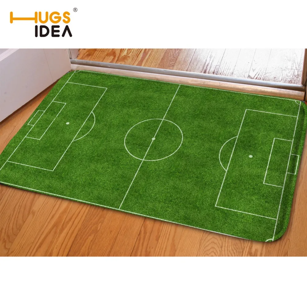 Hugsidea Carpets Tapetes Creative Football Field Print Front