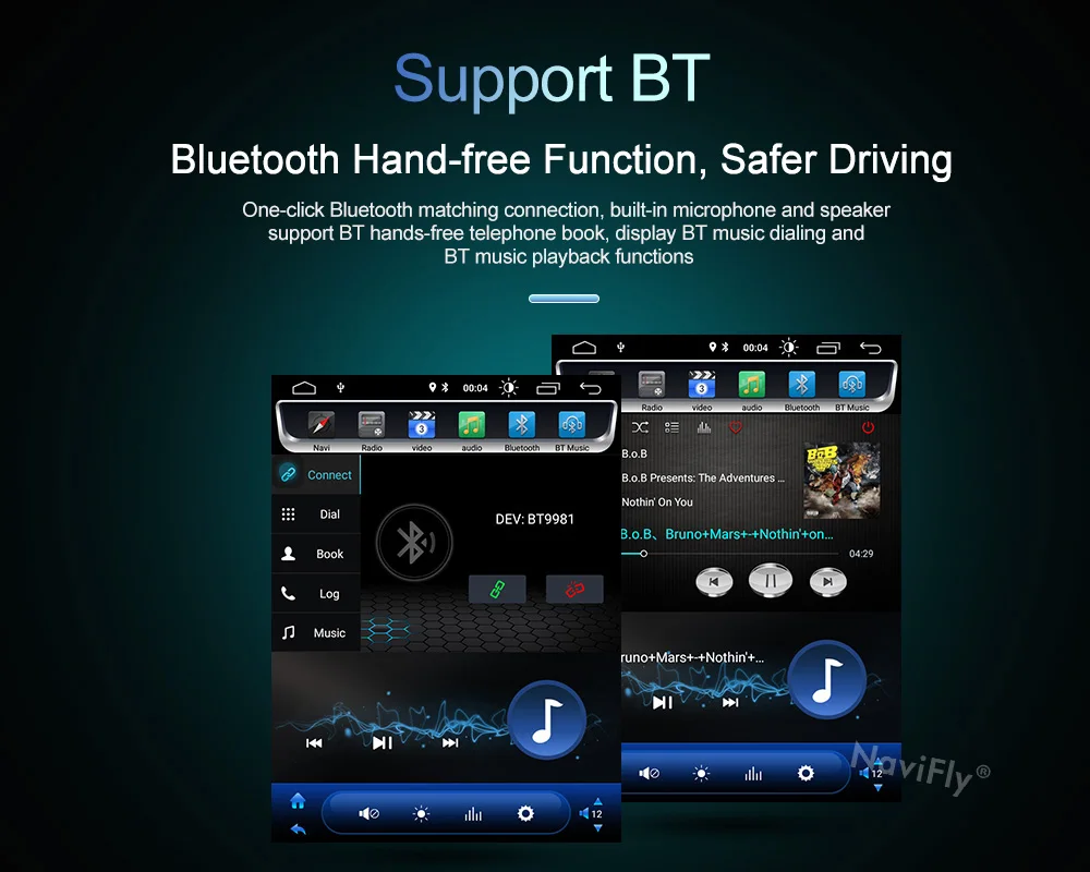 Sale NaviFly Tesla style IPS Screen Auroradio GPS navigation Android 8.1 Car multimedia player for Ford FOCUS 2012-2017 15