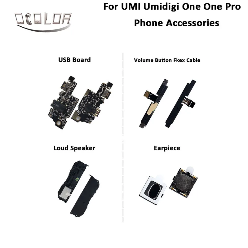 Ocolor для UMI Umidigi One USB зарядка плата кнопка громкости кабель громкий динамик Ремонт