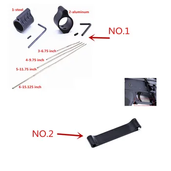 

100pcs Steel Aluminum Gas Blocks and 50pcs trigger guard Tactical 0.75 Inch Dia fit M4 AR15 Gas Block Micro Rifle