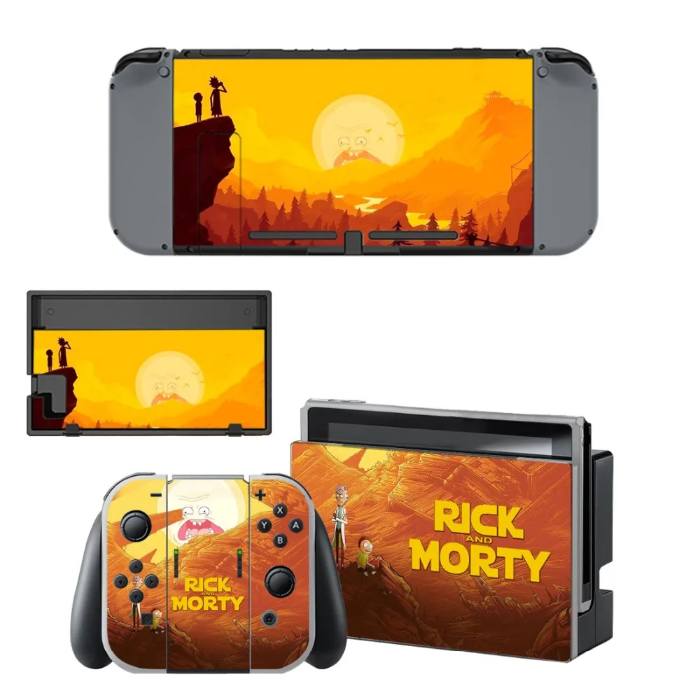 Рик и Морти nintendo switch, накладка на кожный переключатель, Виниловая наклейка для nintendo Switch, консоль NS, контроллер Joy-con