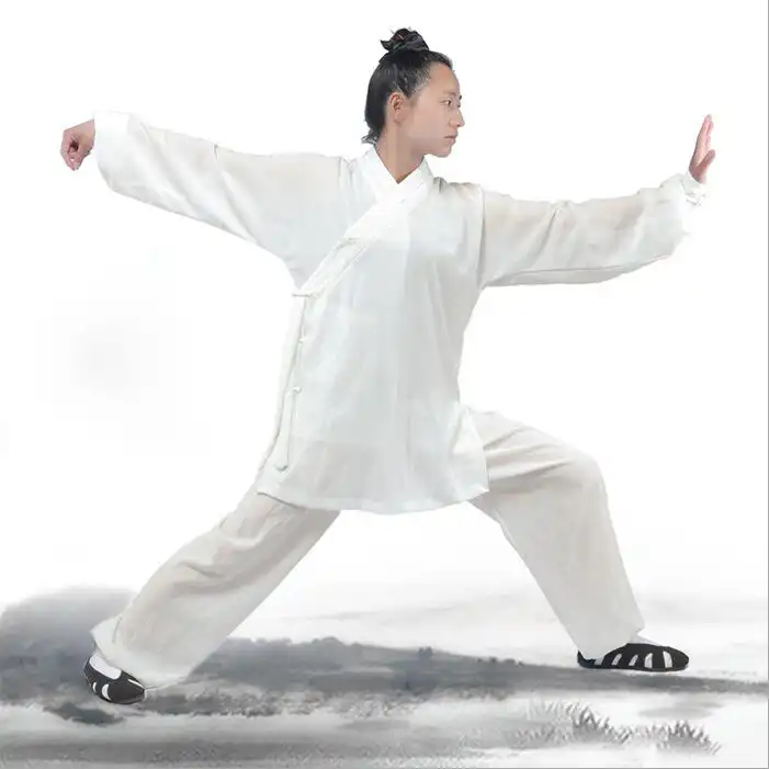 Высокое Качество Ранг унисекс Wudang белье Тай Чи одежда Утренние упражнения одежда для мужчин и женщин Боевые искусства кунг-фу Костюмы - изображение