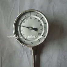 0-120C WSS промышленный биметаллический термометр с резьбой 3/8NPT