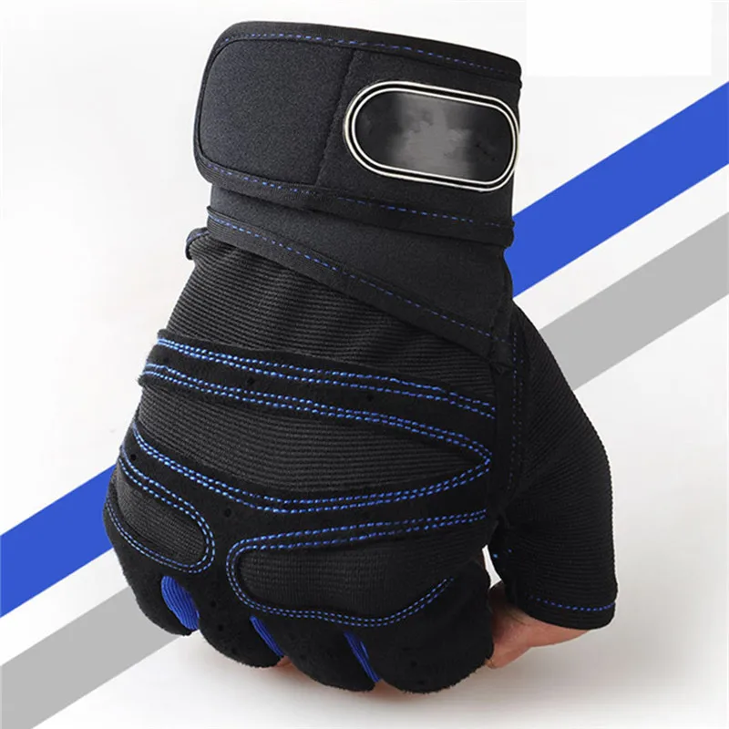 Gym Weight Lifting Gloves For Unisex Body Building Fitness Exercise Non-Slip Breathable Half Finger Sports Training Gloves Black Gym Weight Lifting Gloves For Unisex Body Building Fitness Exercise Non-Slip Breathable Half Finger Sports Training Gloves Black