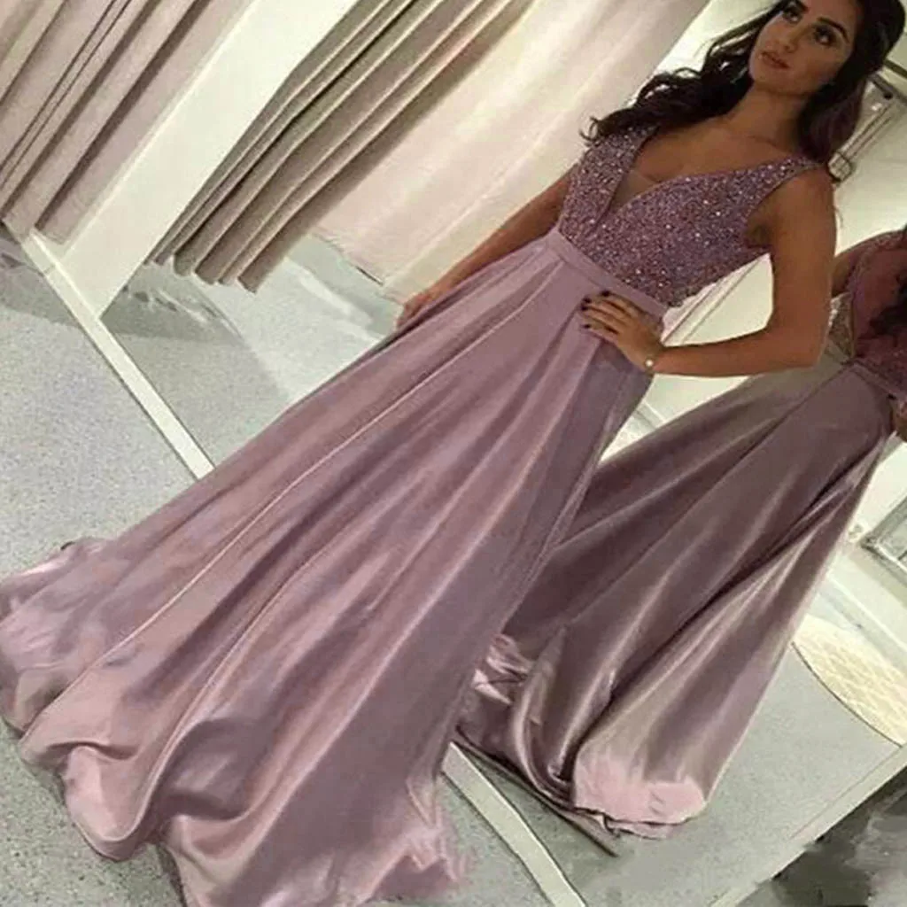 

Dress Women Sequin Prom Party Ball Gown Sexy Bridesmaid V Neck Long Dress Vestido De Festa Elegant Women Dresses Vestidos