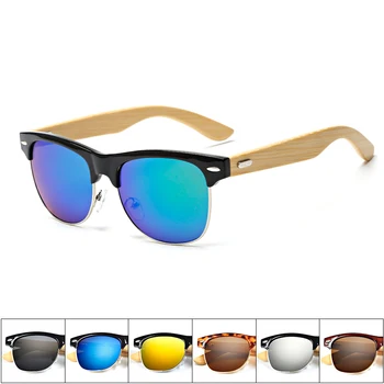 

Bamboo Men Sunglasses Women Fashion High-end Brand Bamboo Foot Bamboo Legs Mens Ladies Wood Sun Glasses Uv400