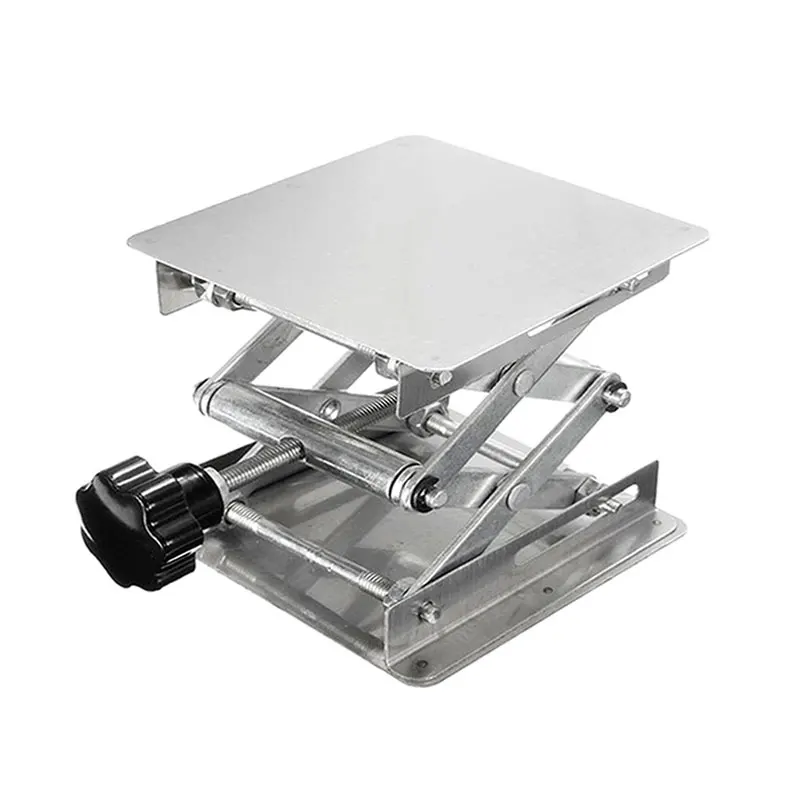 Stainless Steel Router Lift Table Woodworking Engraving Lab Lifting 150*150 mm Stand Rack Lift Platform