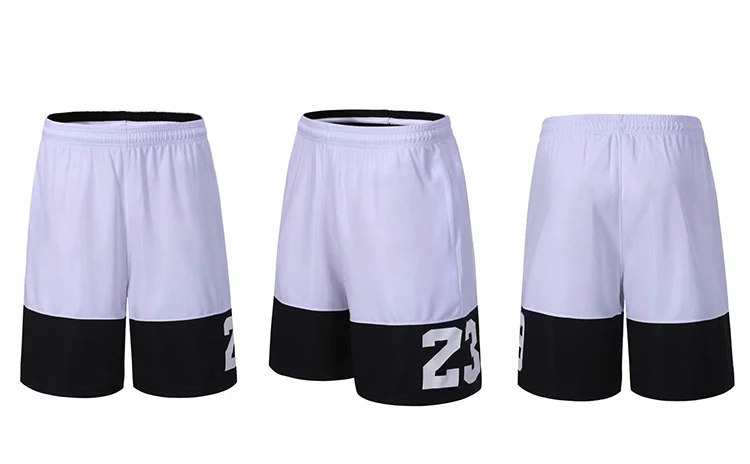 Высококачественные спортивные мужские шорты для занятия баскетболом, профессиональные шорты для бега, свободные дышащие обтягивающие тренировочные костюмы, шорты для бега - Цвет: White