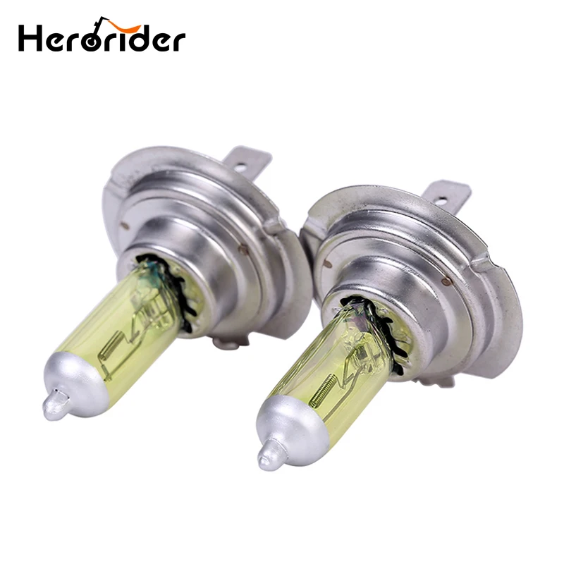 Herorider H7 Light Bulbs 3300K Halogen Xenon H7 12V 55W Golden Yellow