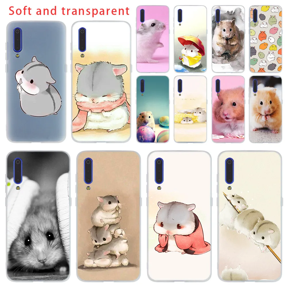 

Rabbit mouse Hamster Cover Cases soft TPU phone For Xiaomi 9 8 Mi 6 5X lite se A1 A2 For Redmi Note 7 6 5 Go coque