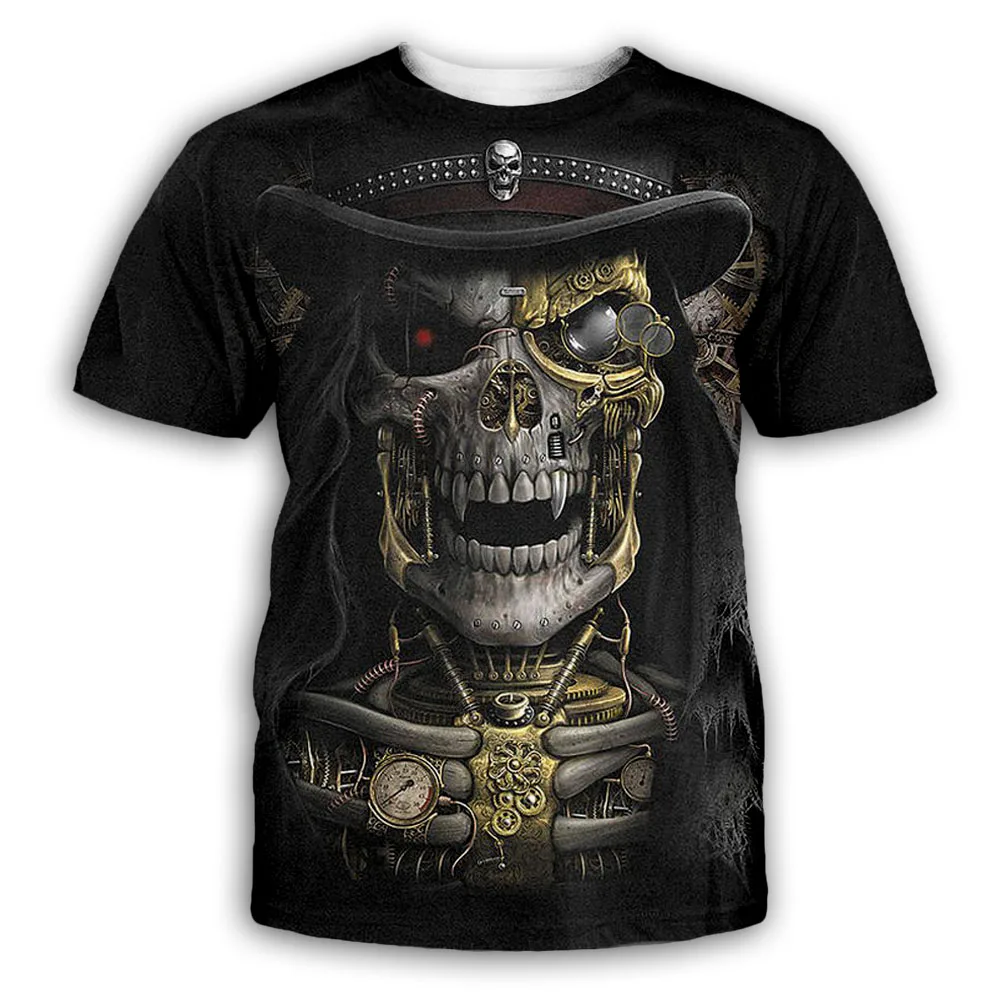 

PLstar Cosmos Drop Ship Summer cool skull 3d T Shirt Hipster Short Sleeve Tee Tops Men/Women hip hop T-Shirts Homme tops