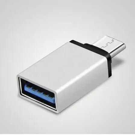 Yiwa для type-C к USB адаптер OTG конвертер USB 3,0 конвертировать в type C USB-C порт адаптер Зарядка Синхронизация - Цвет: silver