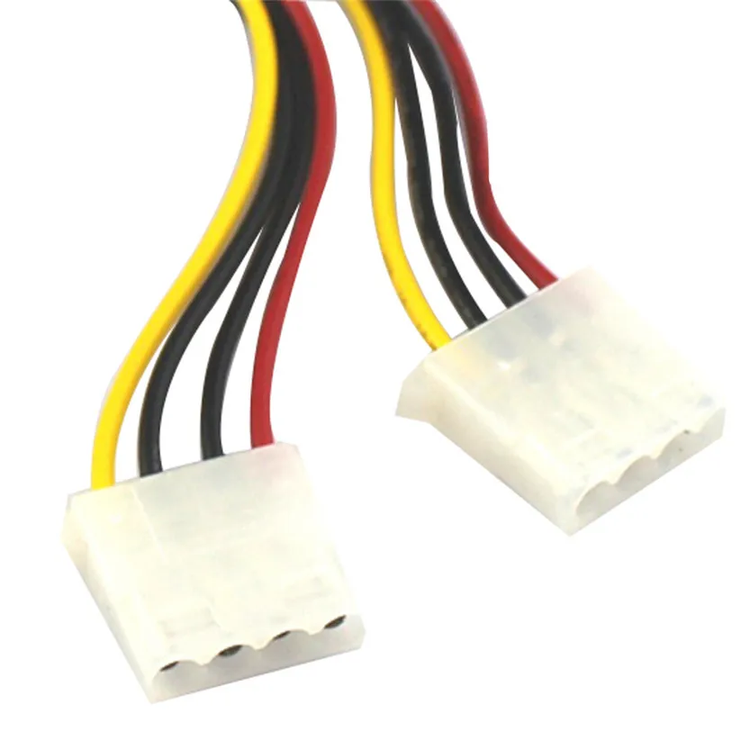 15 Pin SATA Male to 2 Female 4 Pin Molex Female IDE HDD power жесткий диск кабель Jun30 #2 дропшиппинг