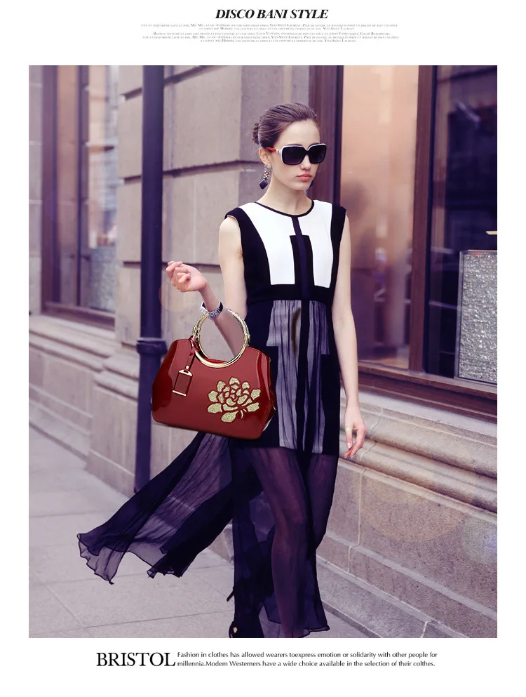 XZXB модная Высококачественная Женская сумочка на одно плечо креативный европейский и американский стиль Глянцевая дамская сумочка сумка для сотового телефона