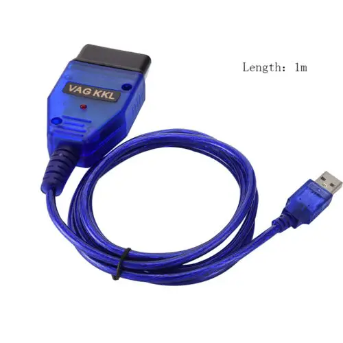 USB كابل KKL VAG-COM 409.1 OBD2 II OBD التشخيص ماسحة VW/أودي/مقعد الاقراص YX