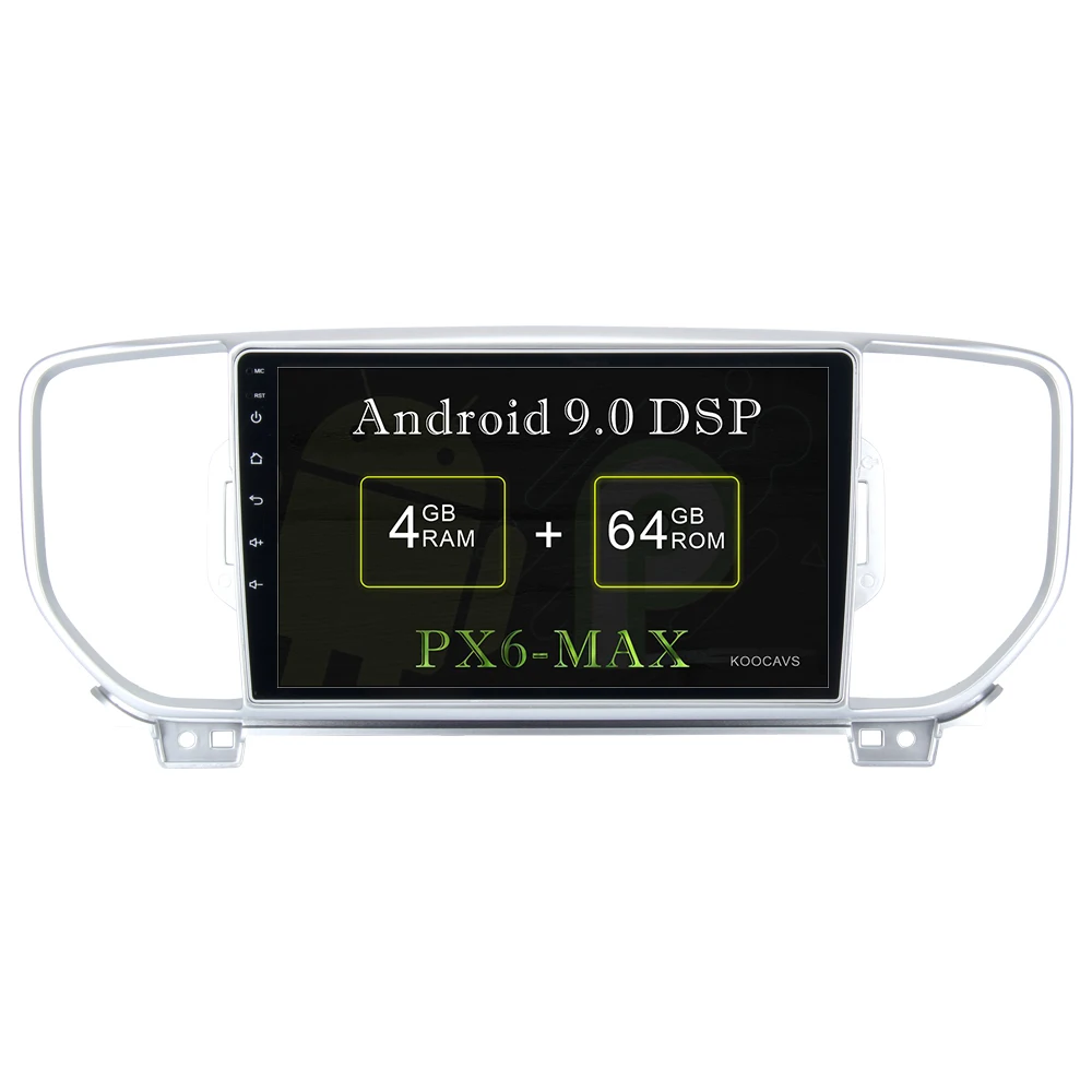 Discount KOOCAVS 9" IPS Android 9.0 Car  GPS Radio Player for  Kia Sportage Stereo 2015 2016  with 4GB+64G Navigation Multimedia 0