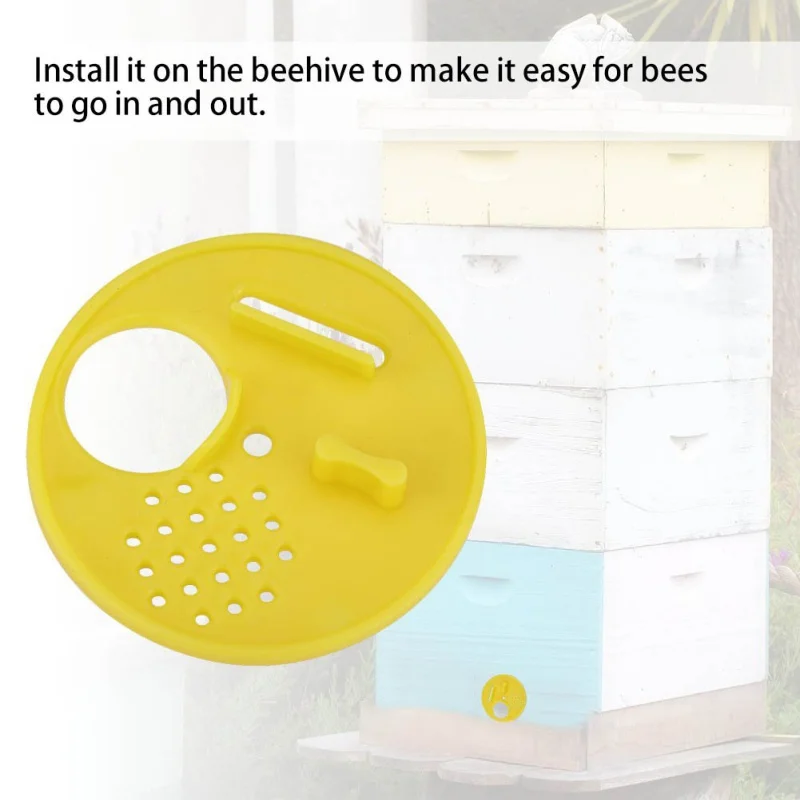 

12PCS(4 Yellow 4 White 4 Green) Plastic Vent Bee's Hive Entrance Correction Box