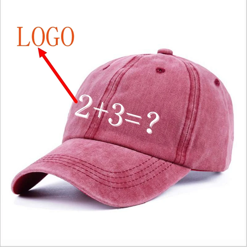 

WZCX MOQ10pcs New Embroidery Letter LOGO Digital Name DIY Baseball Cap Vintage Unisex Adjustable Hip Hop Cap Adult Cap