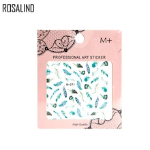 Розалинд 1 пакет красочные перьевые наклейки для нейл-арта наклейки Модные Советы украшения новые женские Девушки водяные знаки для нейл-арта