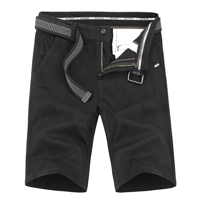 HTLB мужские летние новые повседневные свободные Саржевые карманы Карго короткие штаны мужские однотонные с поясом посыльного карго шорты мужские брюки