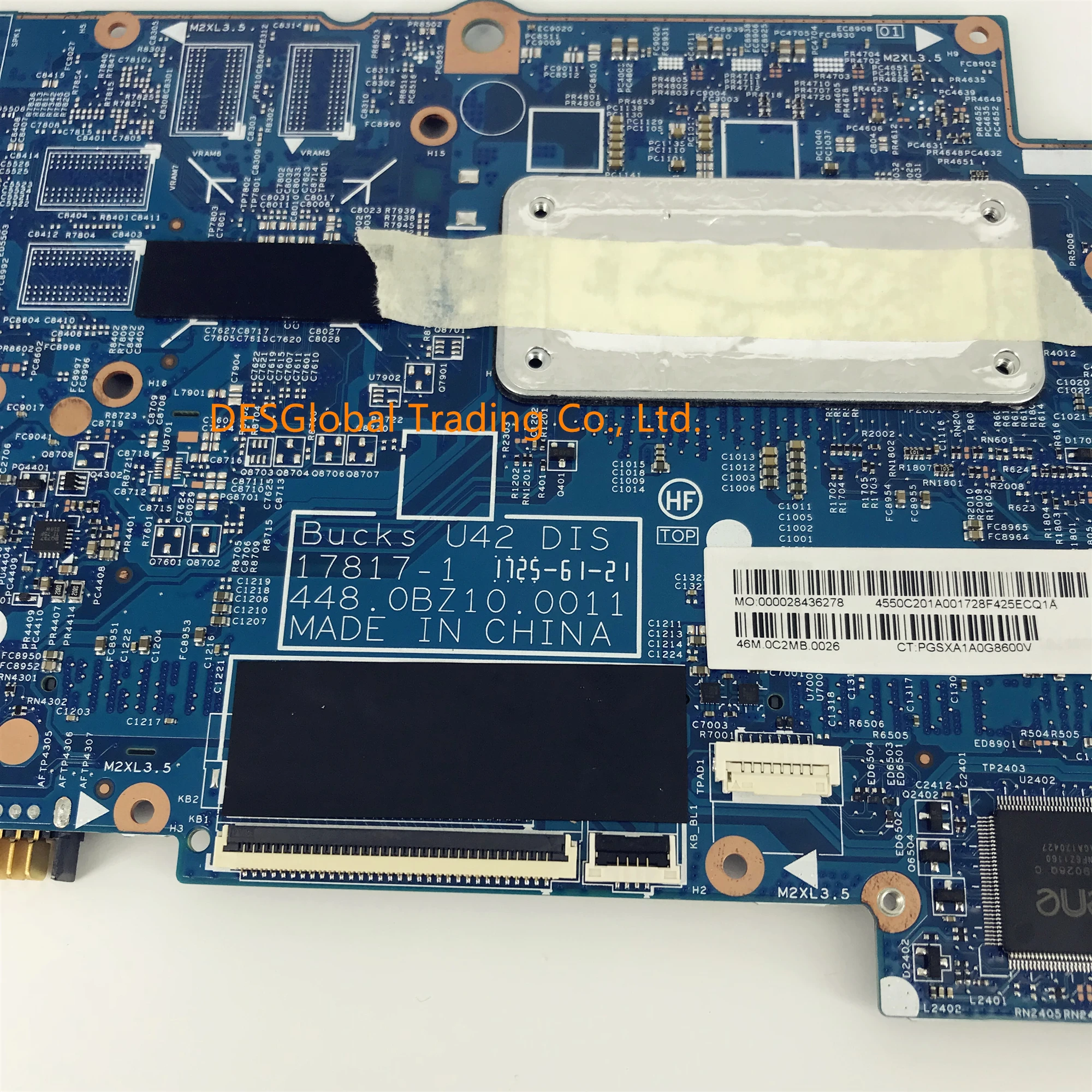 Very best  939383-601 940756-601 For HP PAVILION X360 14-BA 14M-BA Laptop Motherboard 17817-1 i5-8250U SR3LA D