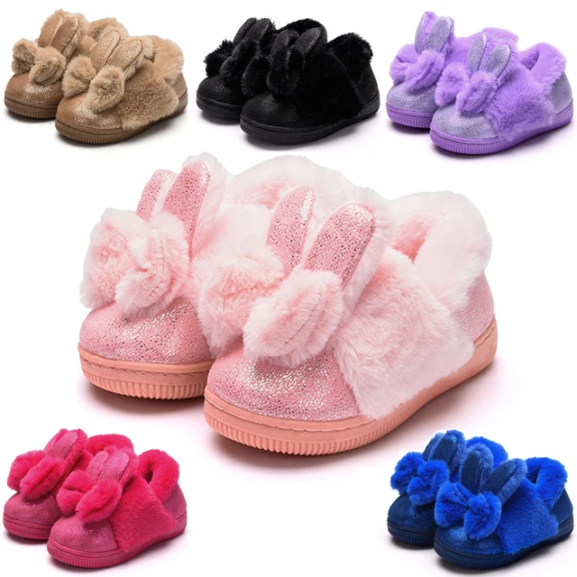 Buy Cute Baby Girls Slippers Winter Warm Kids Shoes
