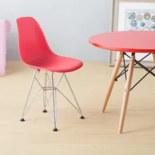 Минималистический современный дизайн пластиковый и хромированный стальной стул для детей, Модный классический дизайн, популярный детский стул, стул(кабинетный