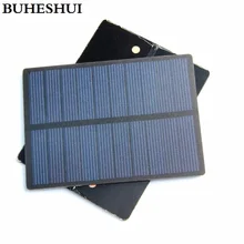 BUHESHUI 1.3W 5V Mini Solar Cell Solar Module Polycrystalline PET Solar Panel DIY Solar Charger Study 110*80*3MM Free Shipping