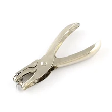 12 шт. 128x59x14 мм нержавеющая сталь металла один Дырокол удар перфораторы для школы канцелярские 8 страниц все металлические материал