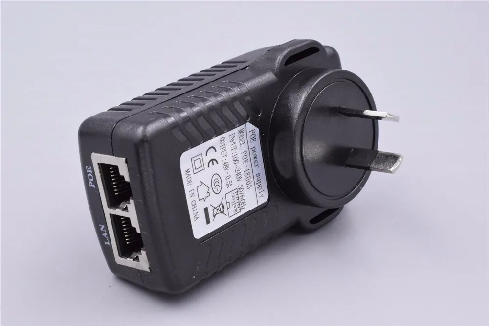 DC48V 0.5A POE инжектор сплиттер для видеонаблюдения ip-камера сетевой коммутатор POE Ethernet POE адаптер EU/UK/US/AU опционально
