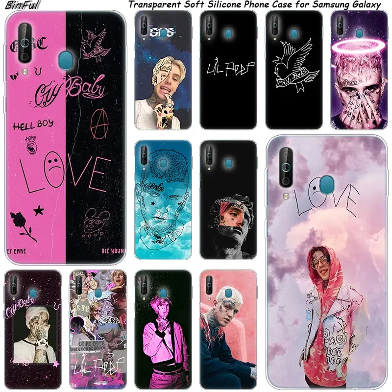 Силиконовый чехол Lil Peep Rap Hip для Samsung Galaxy A80 A70 A60 A50 A40 A40S A30 A20E A2CORE M40 M30 M20 Note 9 8