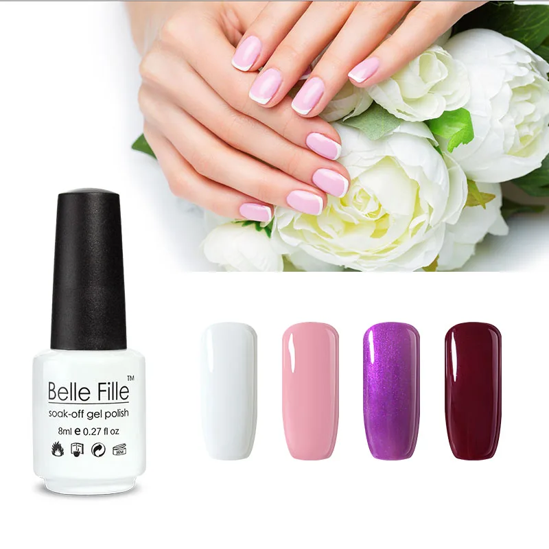Buy BELLE FILLE Gel Polish 8ml Color Nail Gel Soak off