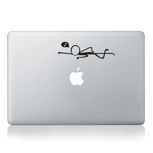 Смешной мультфильм ноутбук частичный стикер для Apple Macbook Pro Air retina 11 12 13 15 ноутбук ПВХ Виниловая наклейка для ноутбука - Цвет: MB black-Part A(8)