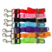 Высокое качество, поводок для собак, нейлоновый, регулируемый, для собак, для домашних животных, безопасность, автомобильный ремень, поводок для автомобиля, зажим, 7 цветов, длина 70 см