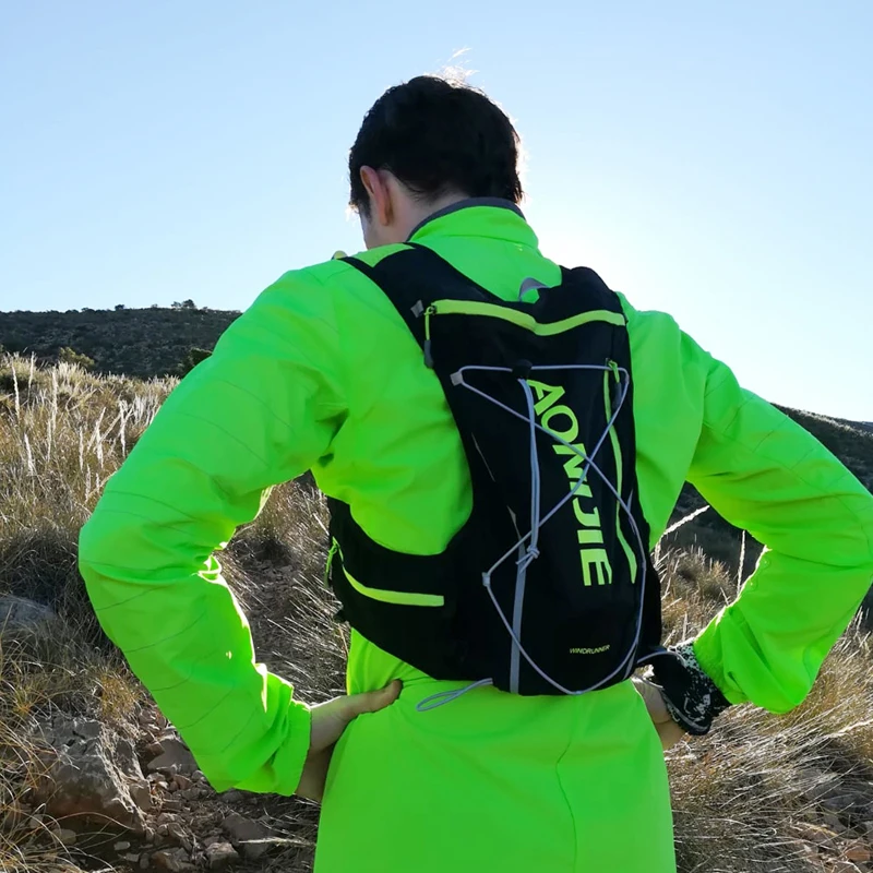 AONIJIE 10L Running hidratación chaleco hombres de mochila mujer bicicleta deporte al aire libre bolsas rastro maratón correr ciclismo mochila de senderismo - 2