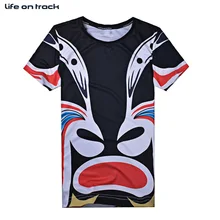 Большой рот обезьяны летняя Stlye Для мужчин Джерси Баскетбол Спортивная одежда Рубашка с короткими рукавами печати антипиллинговым дышащая Футболки