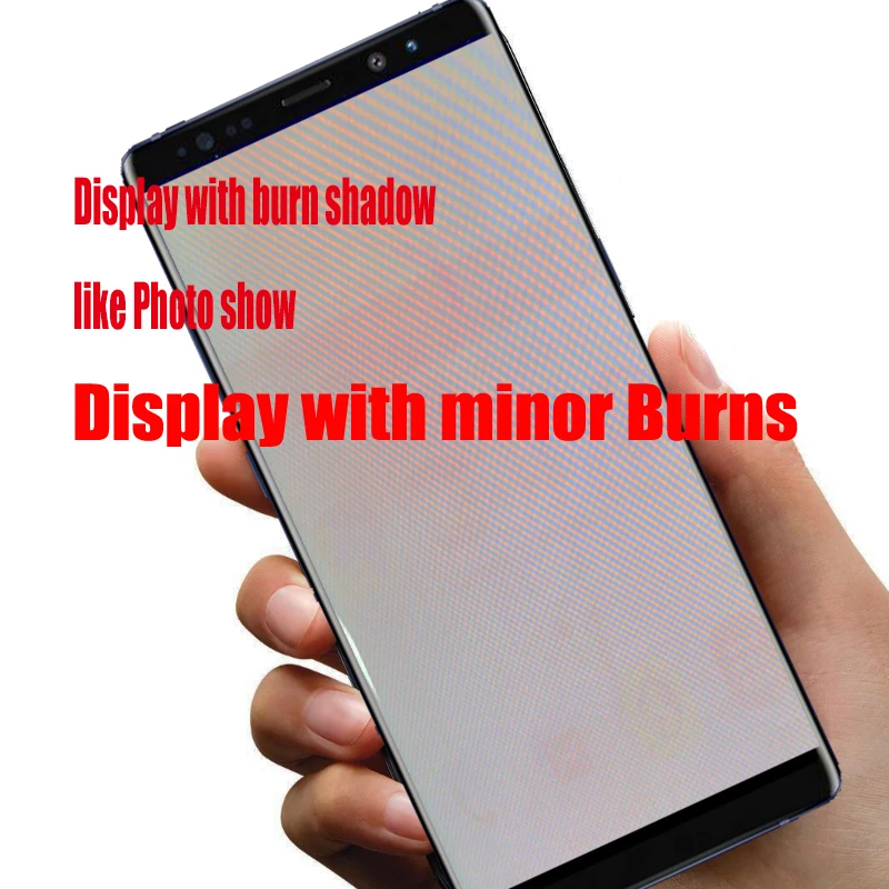 6,3 ''дисплей с ожога тени Ghost изображения lcd с рамкой для Samsung Note 8 N9500 N950F N900D N900DS сенсорный экран дигитайзер