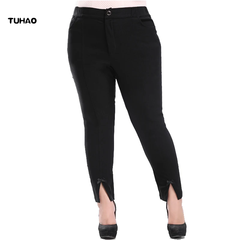 

TUHAO Plus Size 4XL 6XL 8XL 10XL pencil Pants for Women Office Lady Style Work Wear Trousers Female Clothing Business PANT YB08