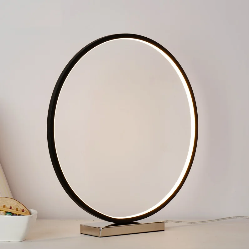

12W 45cm Ring Table Lamp, Dimming Flat LED Lights