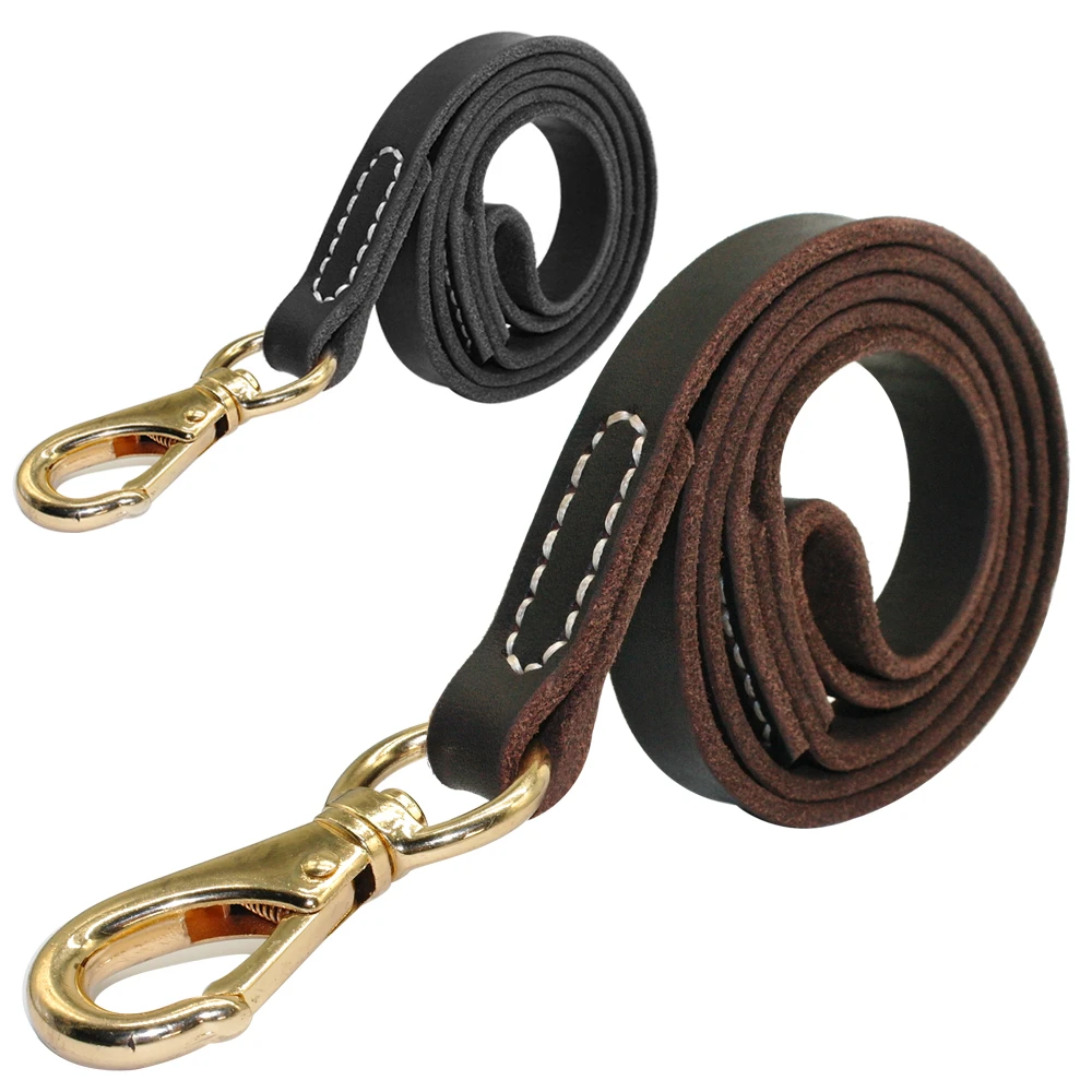 Genuine leather dog leash Clearance