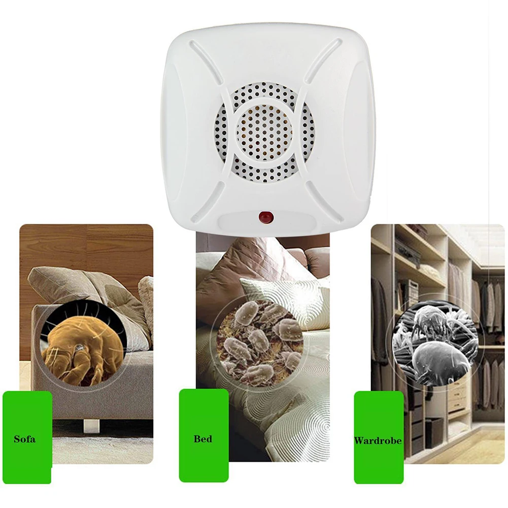 

Controller Device Physical Bug Chemical Free Electronic Removing Noiseless Ultrasonic Dust Mite Killer