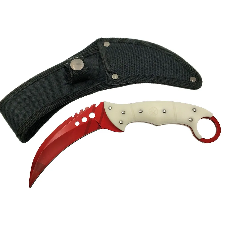 Swayboo Doppler Cs Go Talon Knife Fade Counter Strike Black Tactical  Camping Fixed Blade Outdoor Knife 6