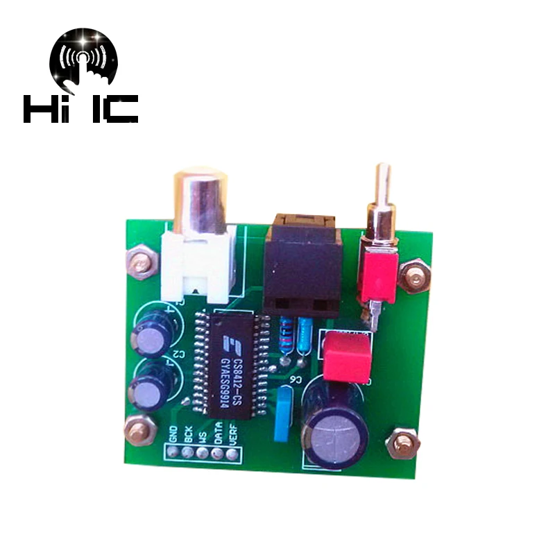 Placa Coaxial Ótica do Receptor Cs8412 Entrada Ótica Coaxial para I2s Iis para o Decodificador Dac - Image 2