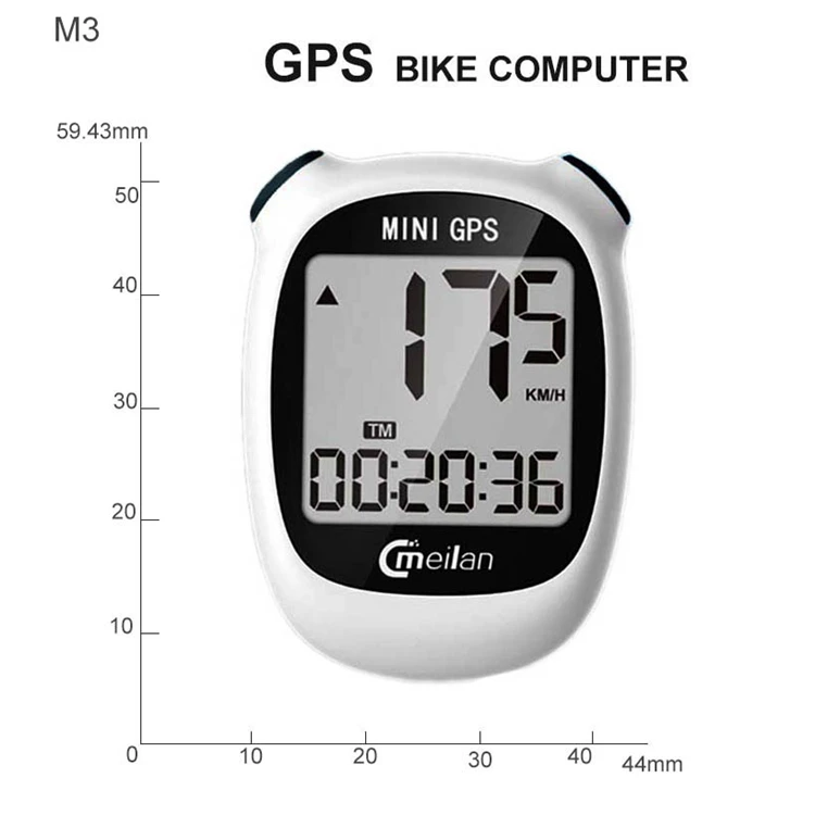 Meilan мини gps велосипедный компьютер IPX6 Водонепроницаемый беспроводной Велосипедный компьютер навигация велосипедный спидометр одометр с ЖК-дисплеем