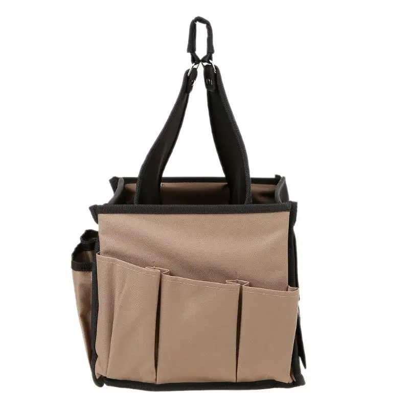 

Men Multi-Pocket Tool Bag Utility Pouch Electricians Hanging Bucket Hardware Belt Gardening Tools Storage Organizer