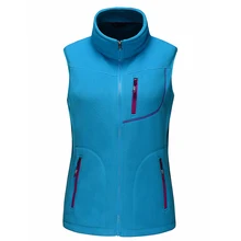 Открытый флисовый жилет Женская Зима пеший Туризм Восхождение Треккинг куртки без рукавов софтшелл для кемпинга женский